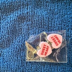 Pink 'Sweet Heart' Heart Earrings